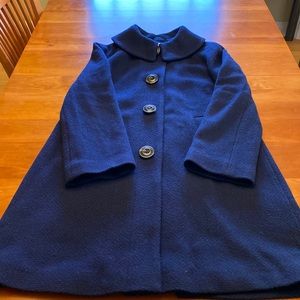 Blue Wool Coat